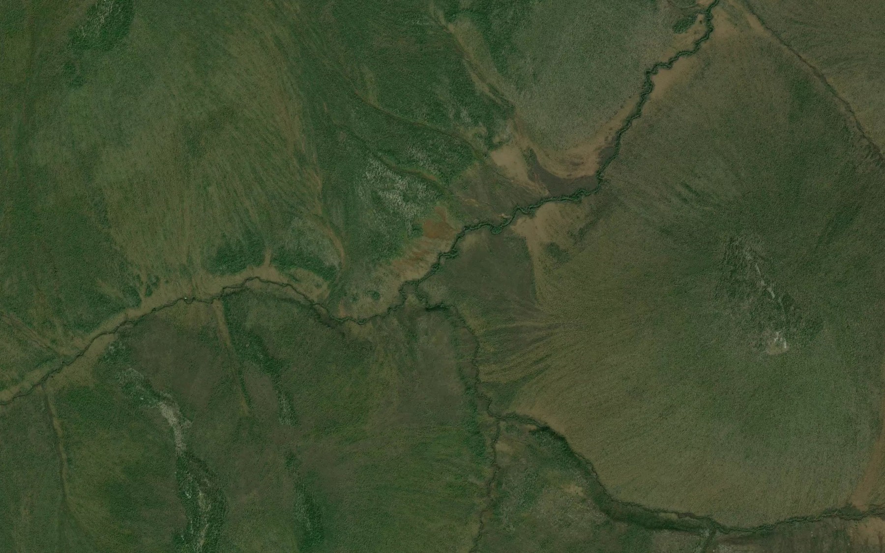 Satellite map of the Omar Creek