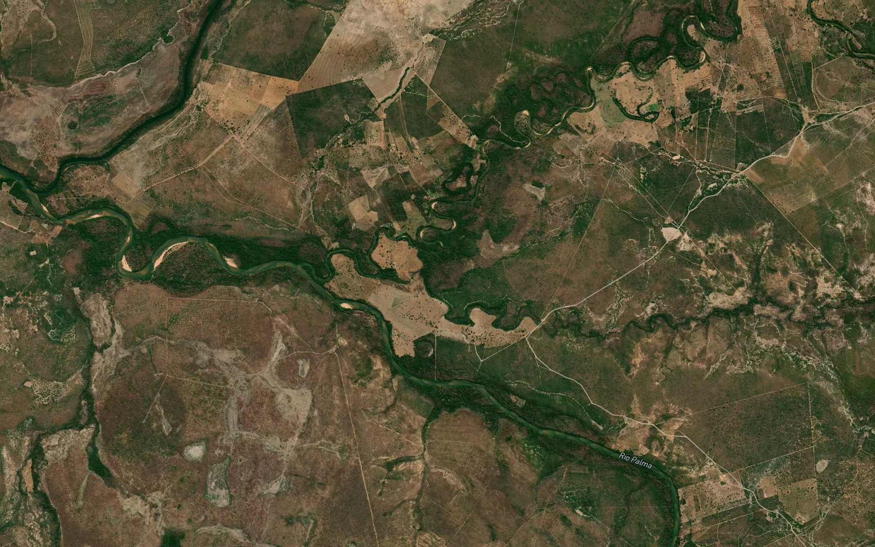 Satellite map of the Ribeirao Corcunda