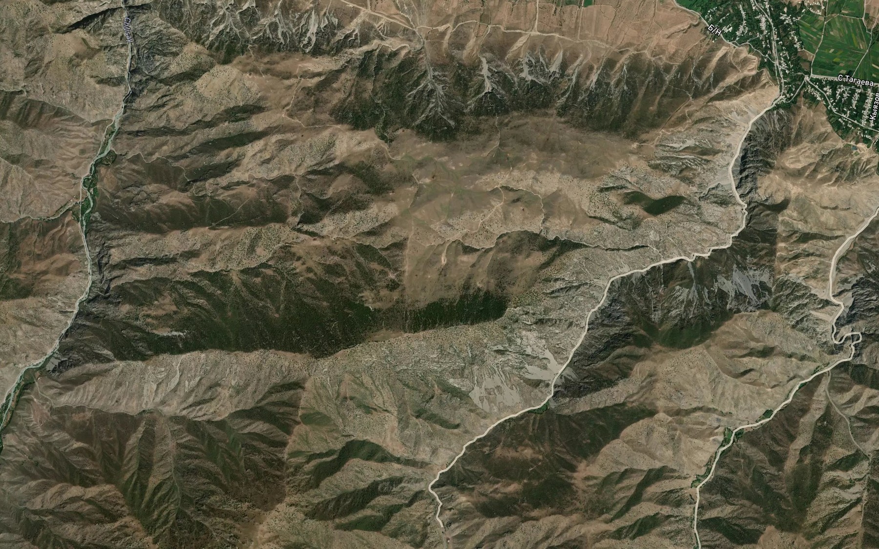 Satellite map of the Rodnik Tash-Bulak