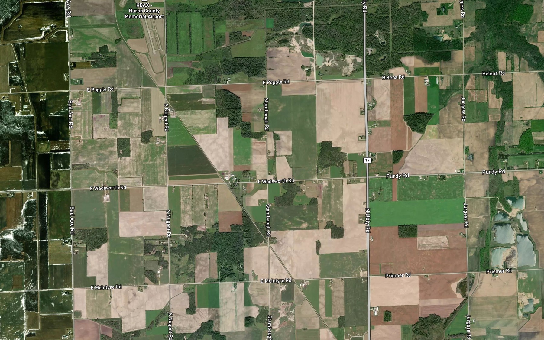 Satellite map of the Bope Drain