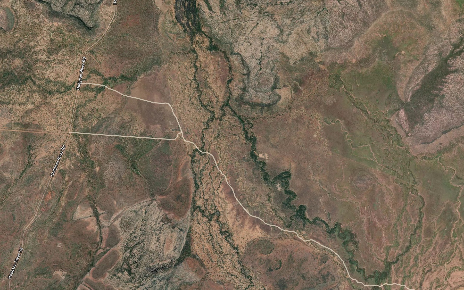 Satellite map of the Bella Glen Creek