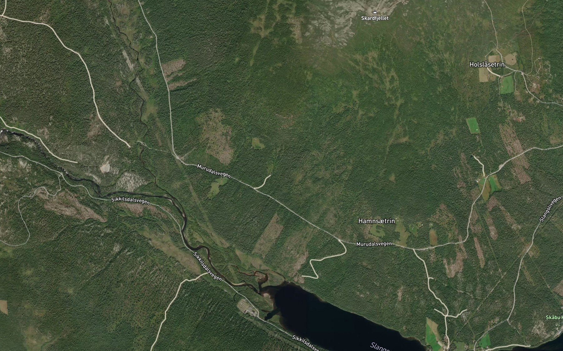 Satellite map of the Hovdbekken