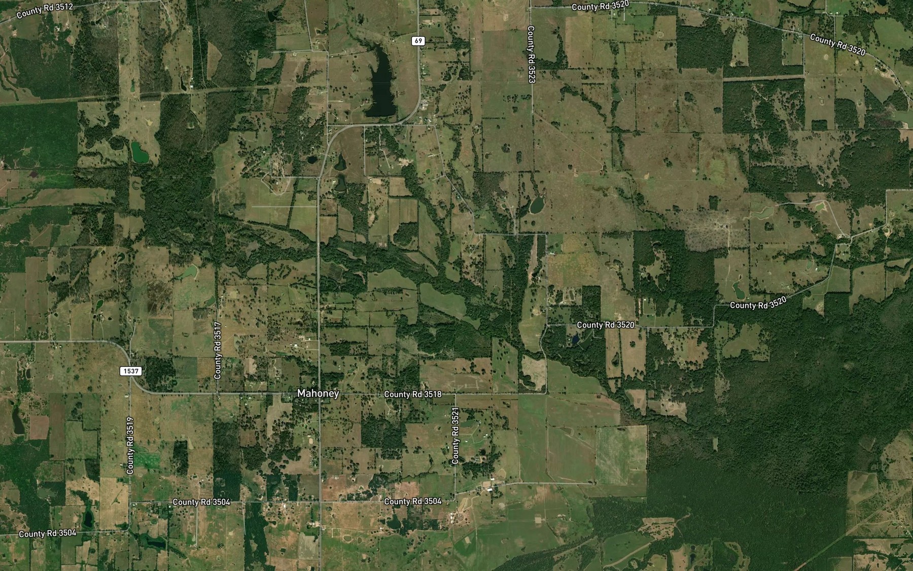 Satellite map of the Black Jack Branch