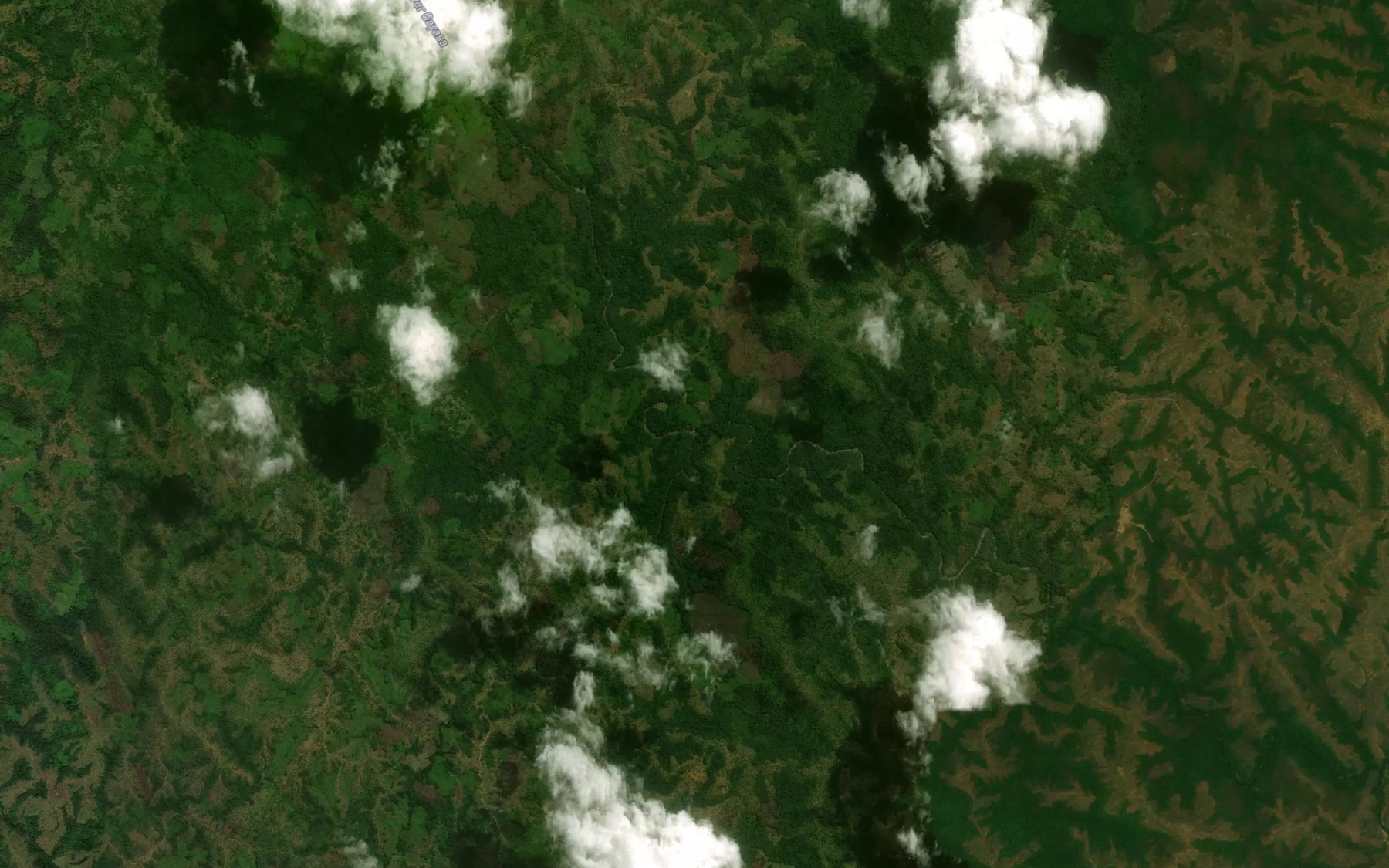 Satellite map of the River Ambora