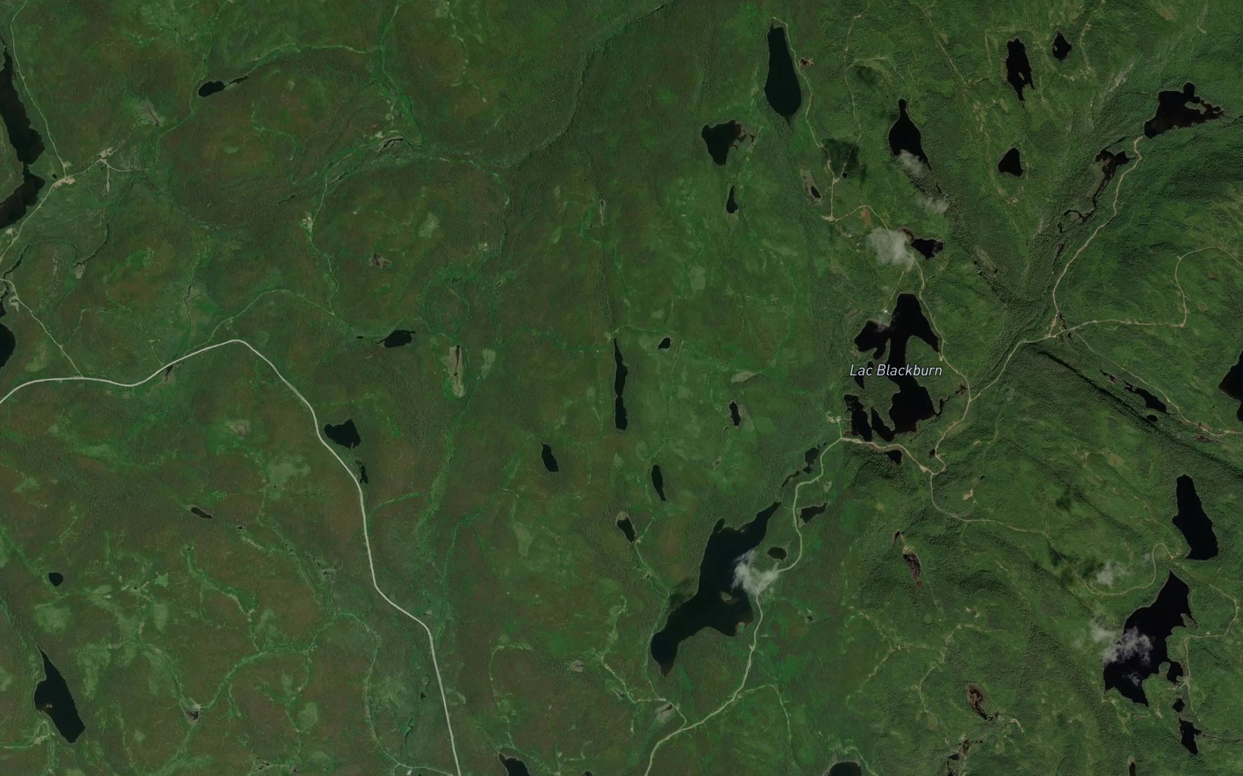 Satellite map of the Lac Aiguille