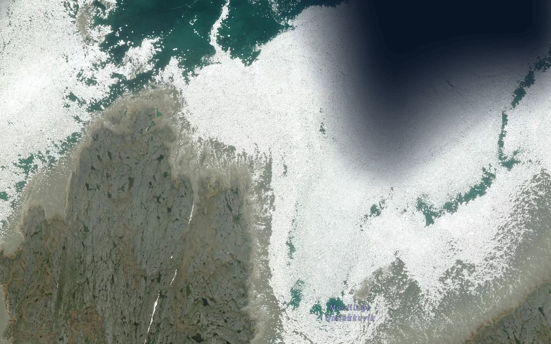 Satellite map of the Mouillage Umiakkuvik