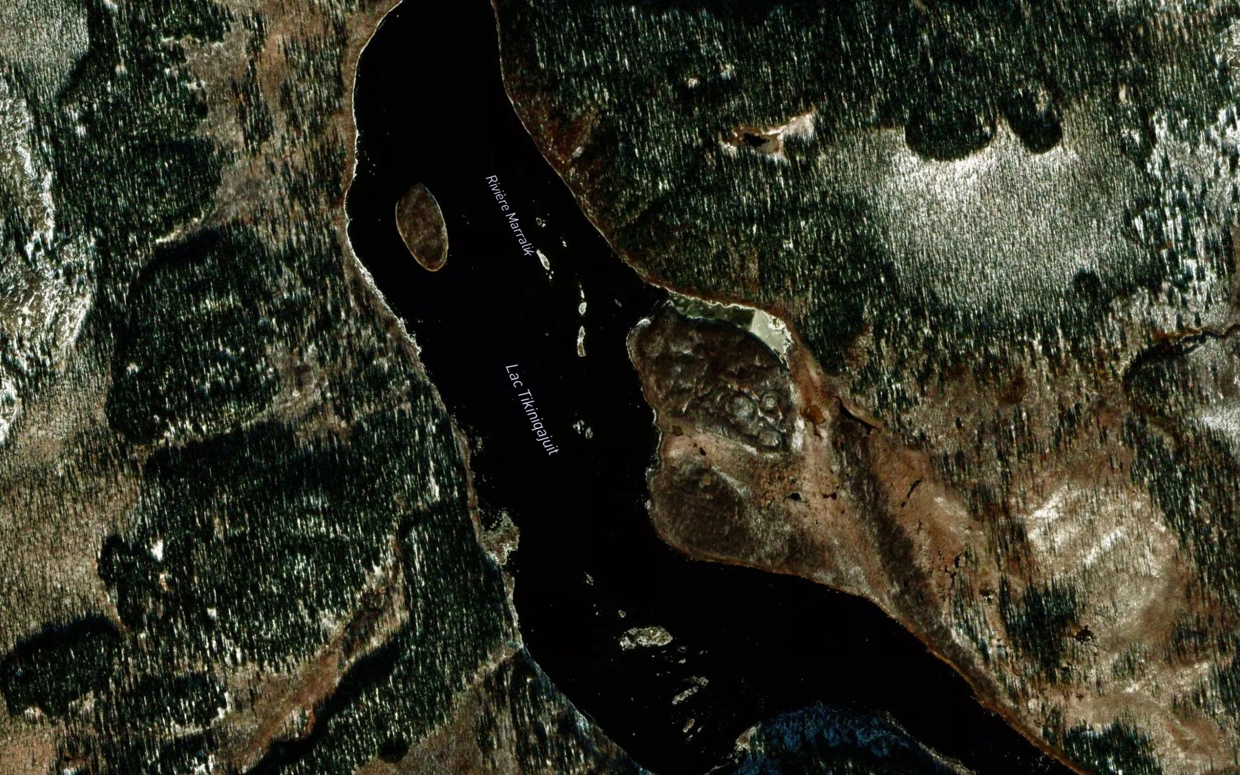 Satellite map of the Lac Tikiniqajuit