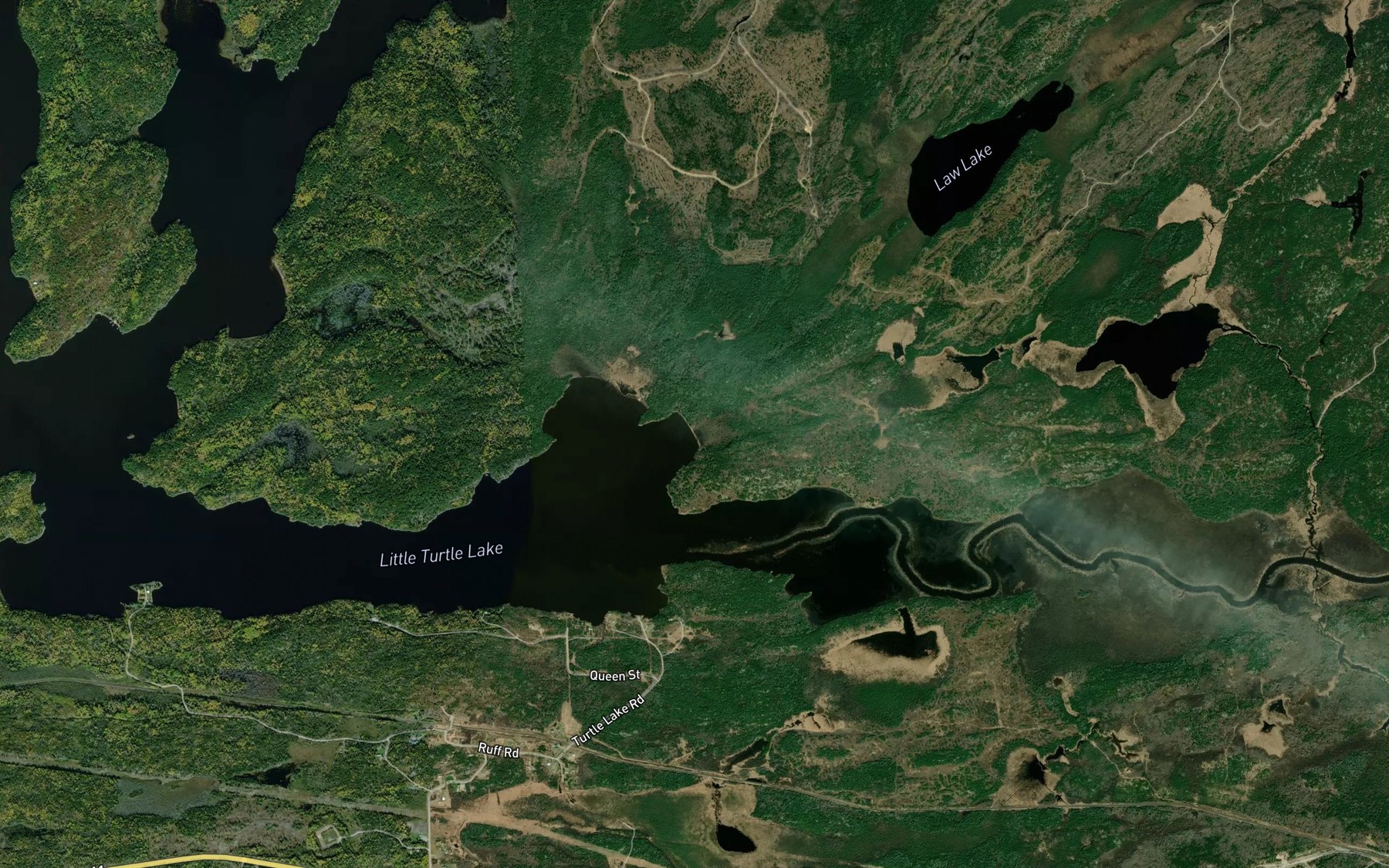 Satellite map of the North Marsh