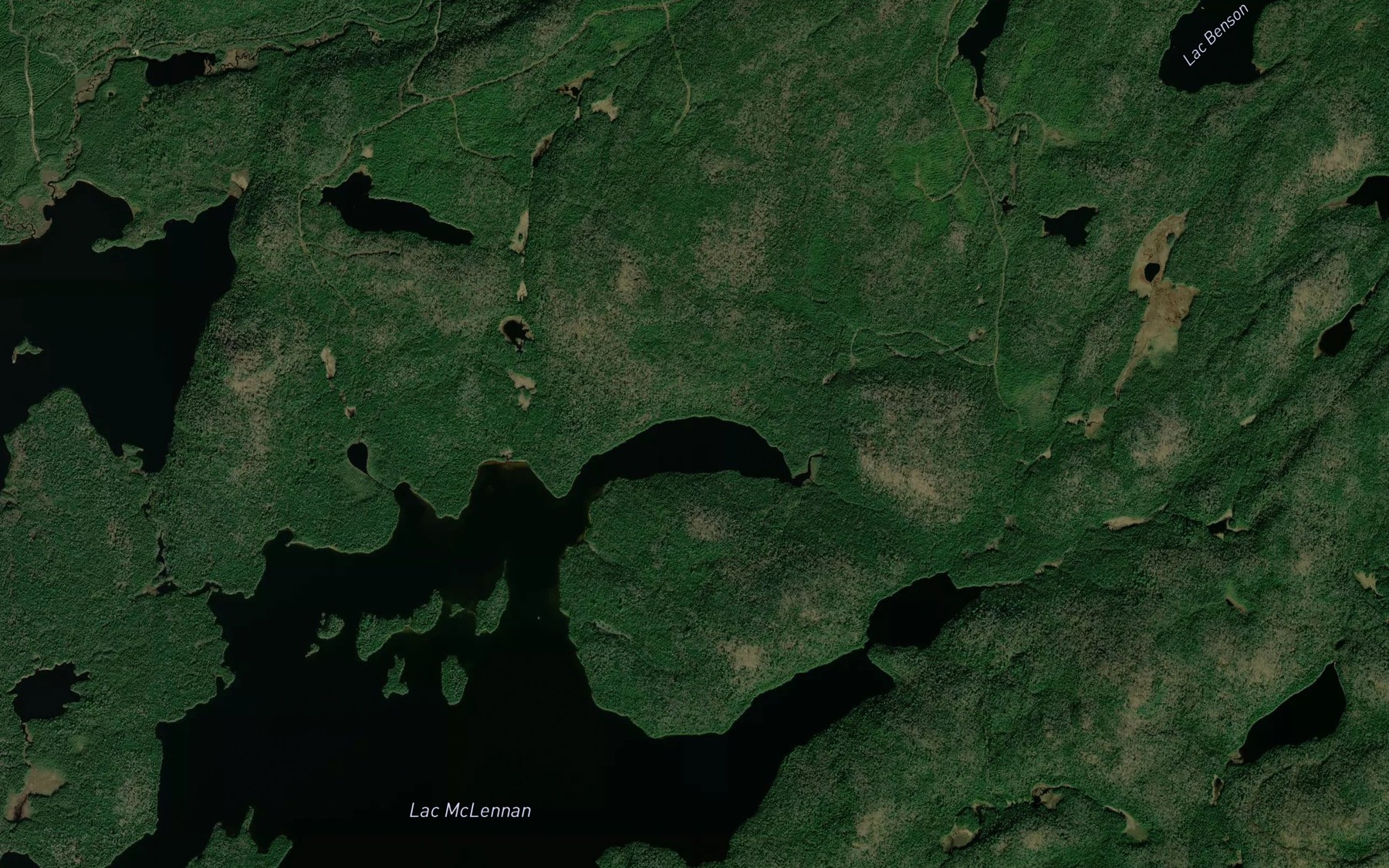 Satellite map of the Baie du Nord