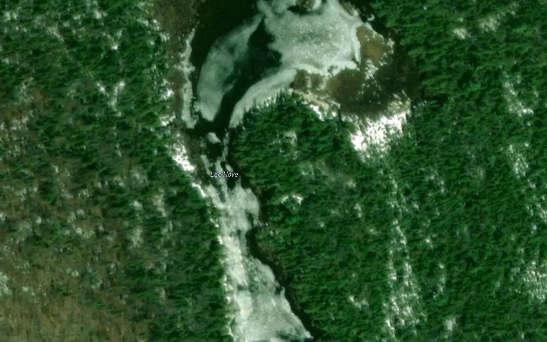 Satellite map of the Lac Hove