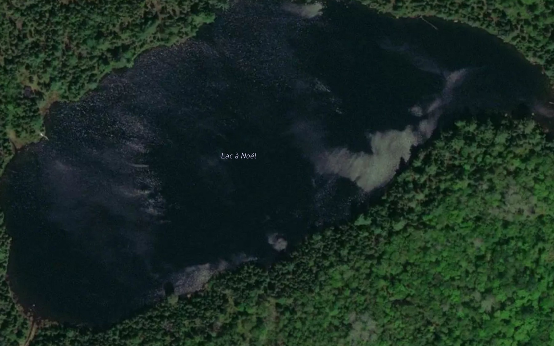 Satellite map of the Lac a Noel