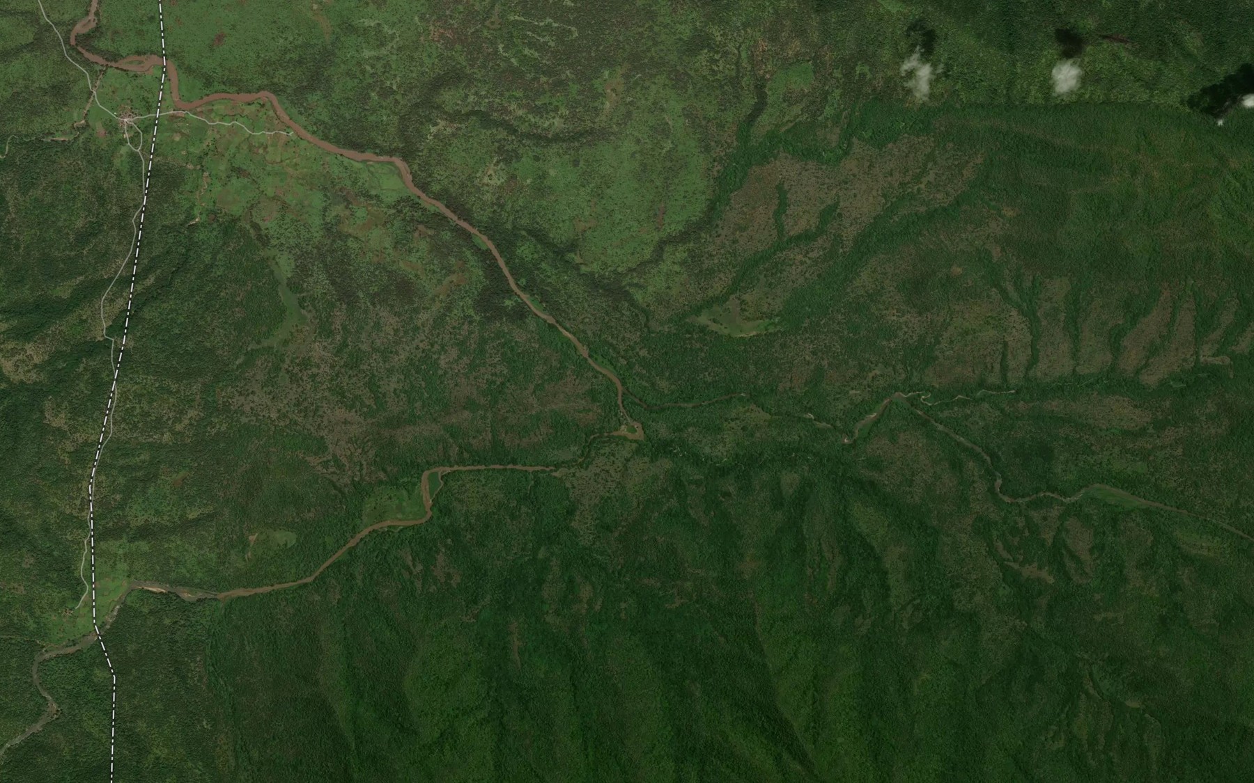 Satellite map of the River Magum