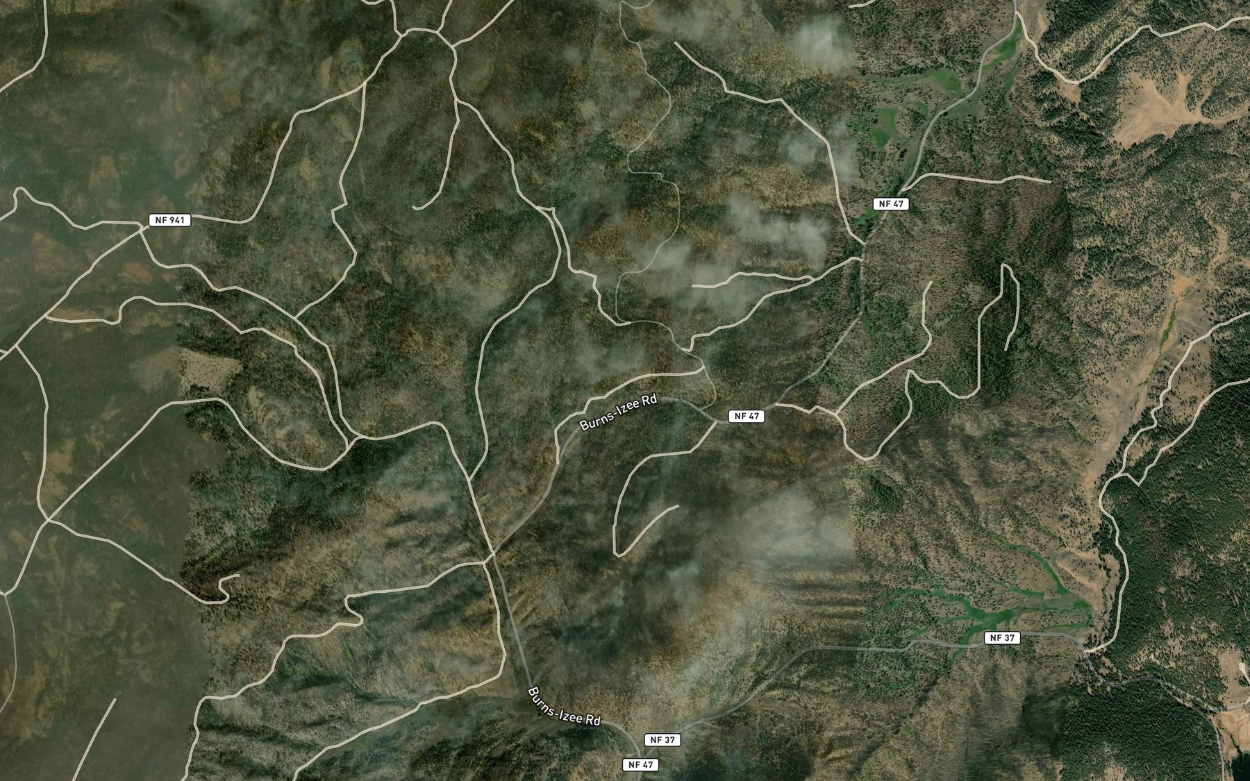 Satellite map of the Dons Spring