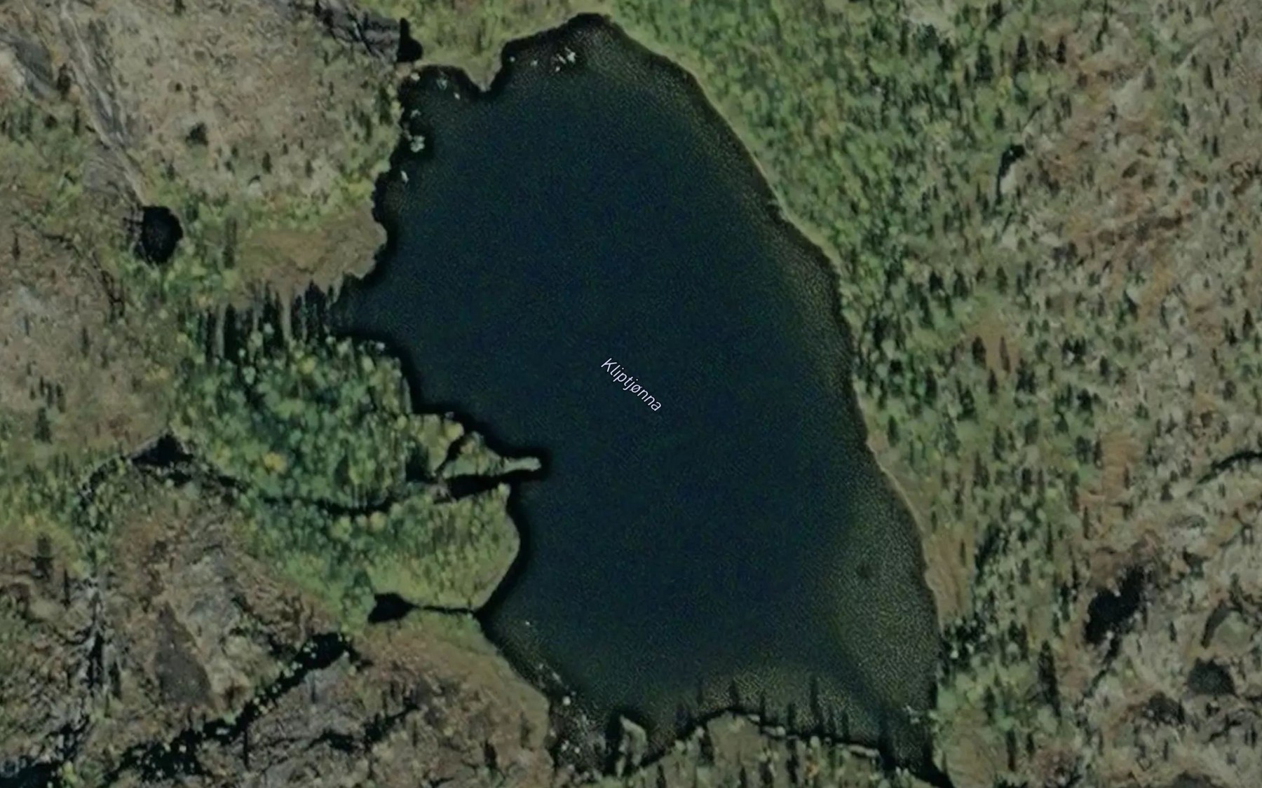 Satellite map of the Kliptjonna