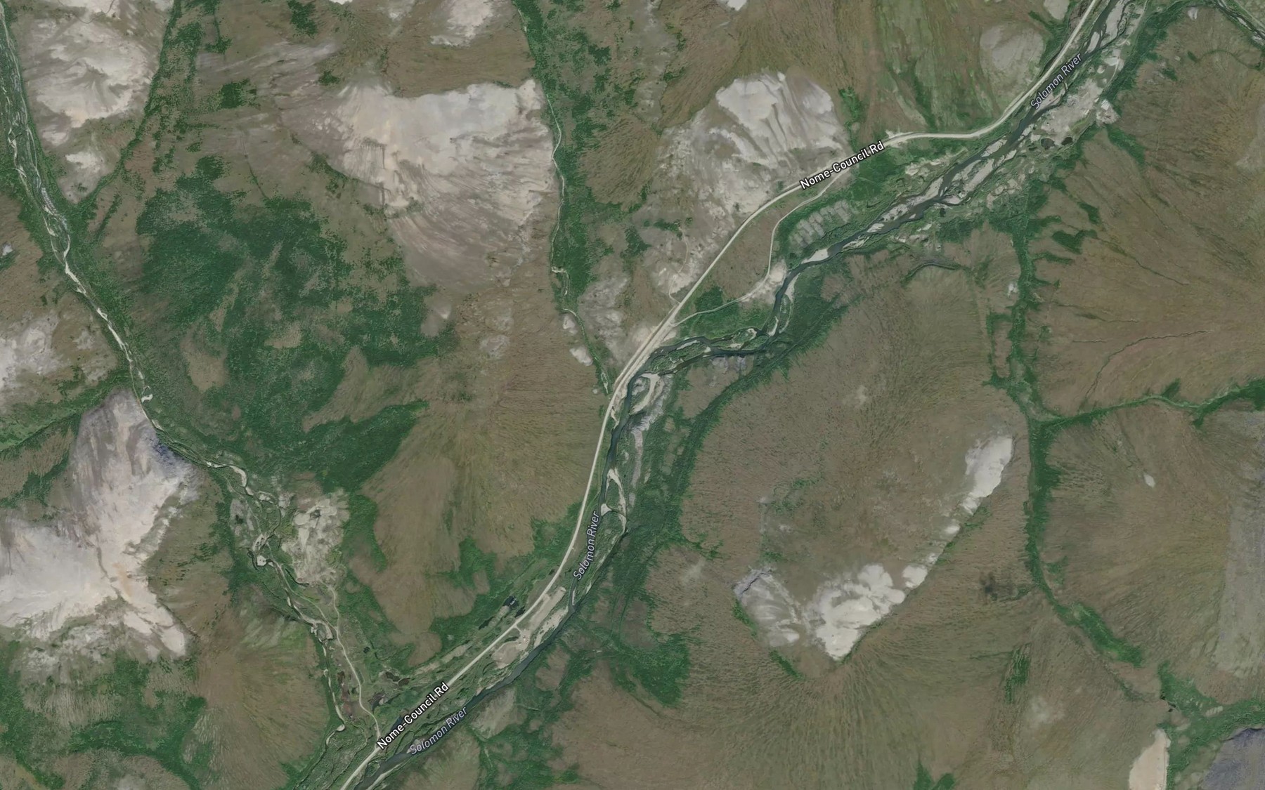 Satellite map of the Penny Creek