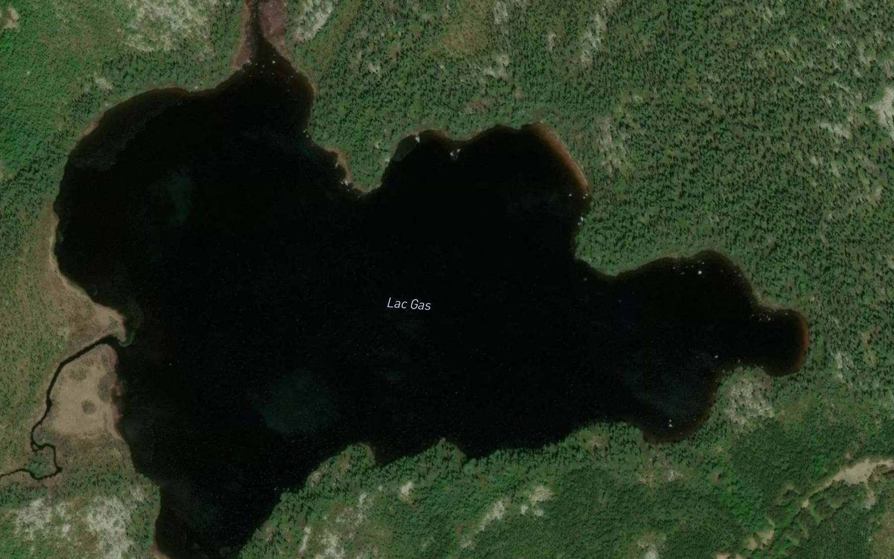 Satellite map of the Lac Gas