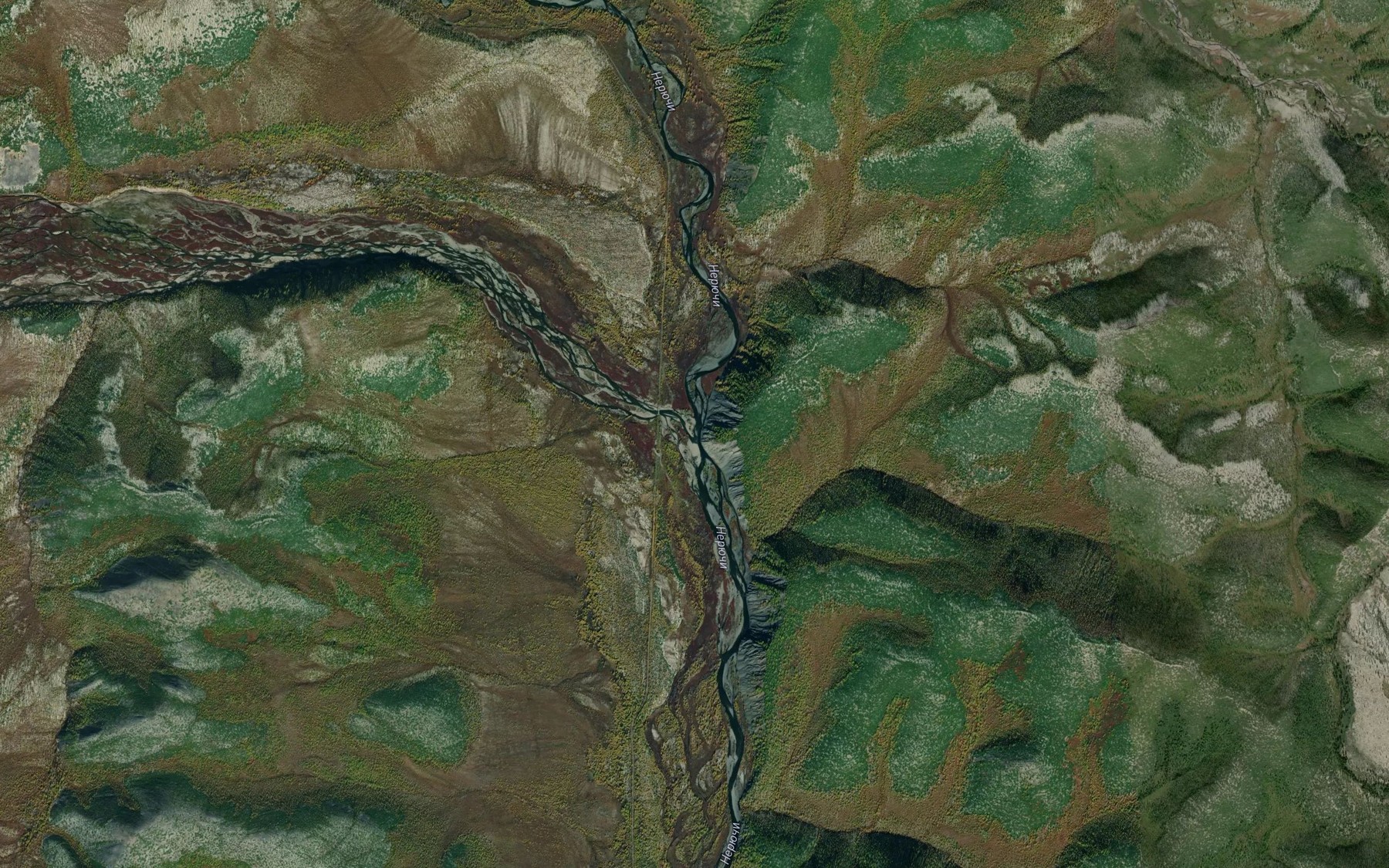 Satellite map of the Marali