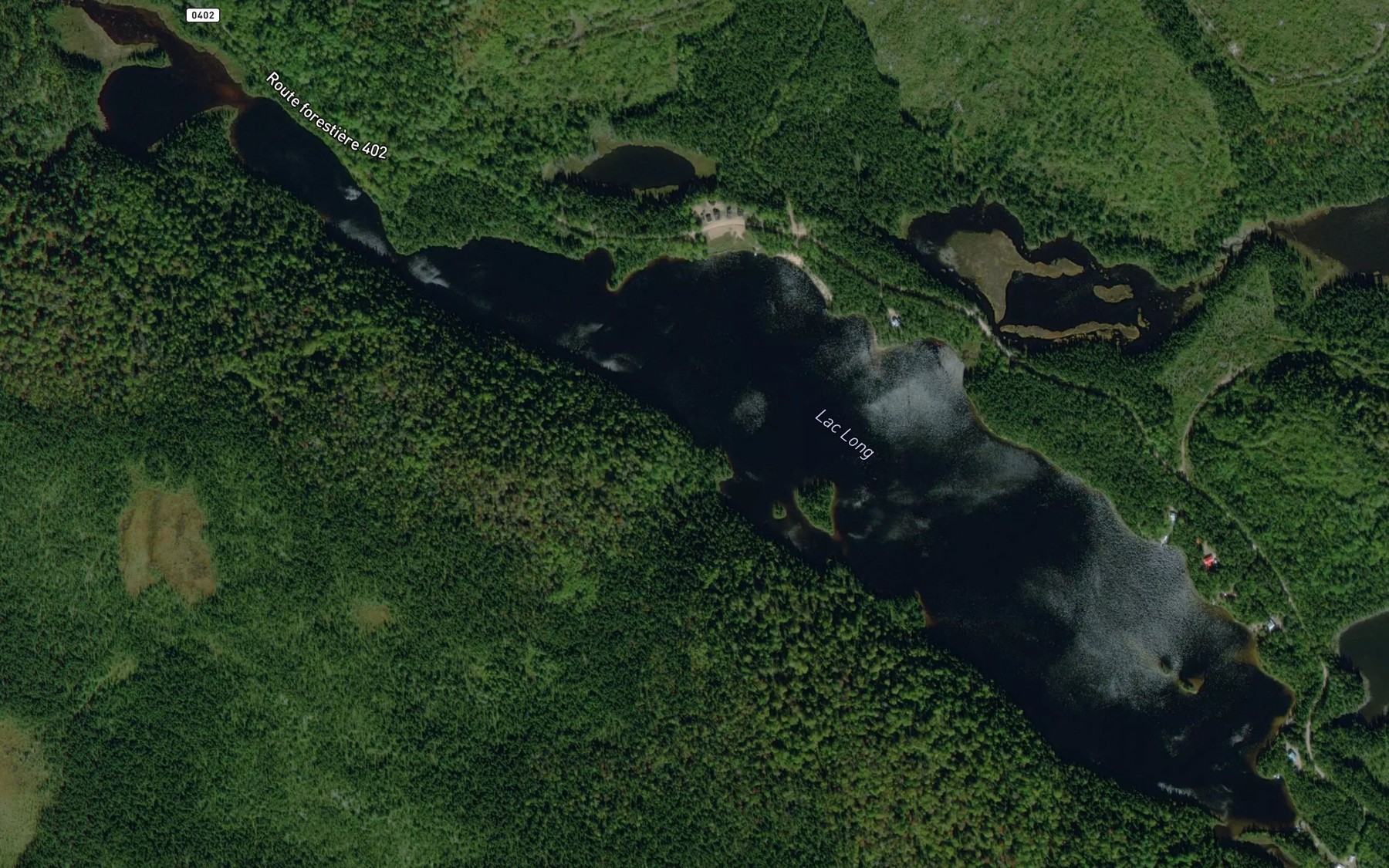 Satellite map of the Lac Long