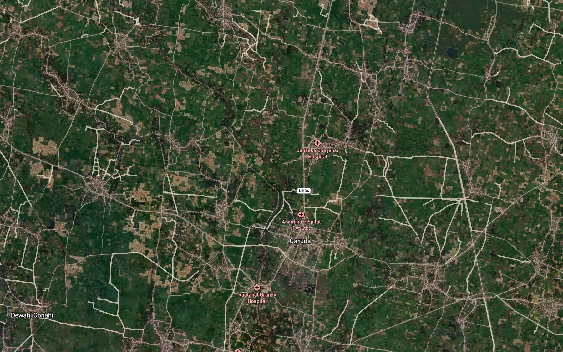 Satellite map of the Tarhari Nala