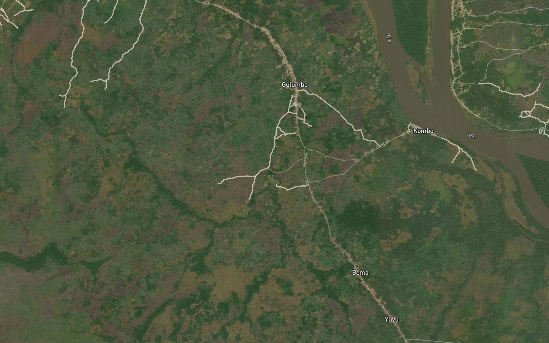 Satellite map of the Gbekele
