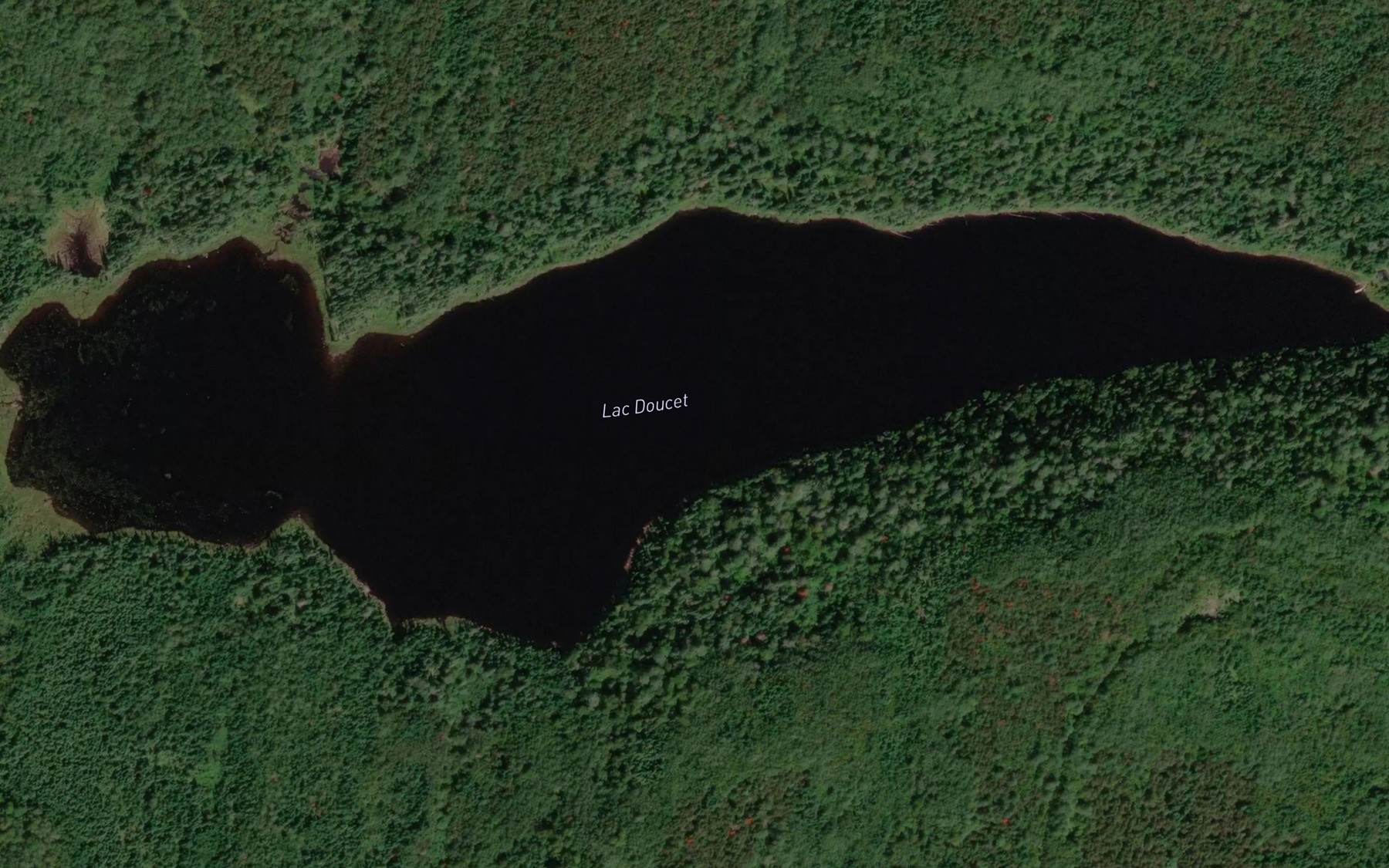 Satellite map of the Lac Doucet
