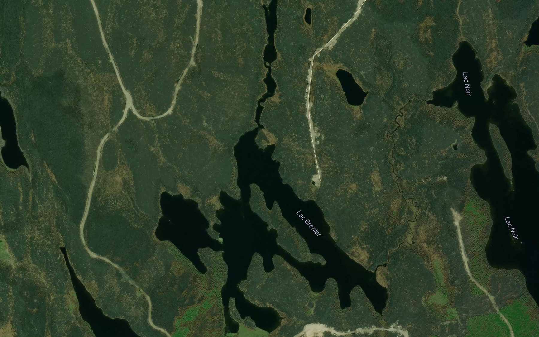 Satellite map of the Lac Grenier