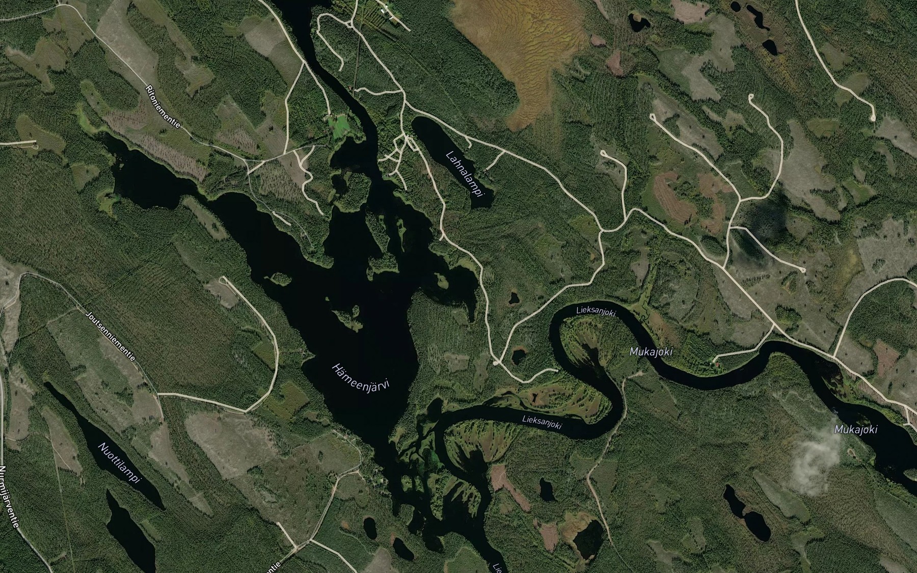 Satellite map of the Kokkolahti