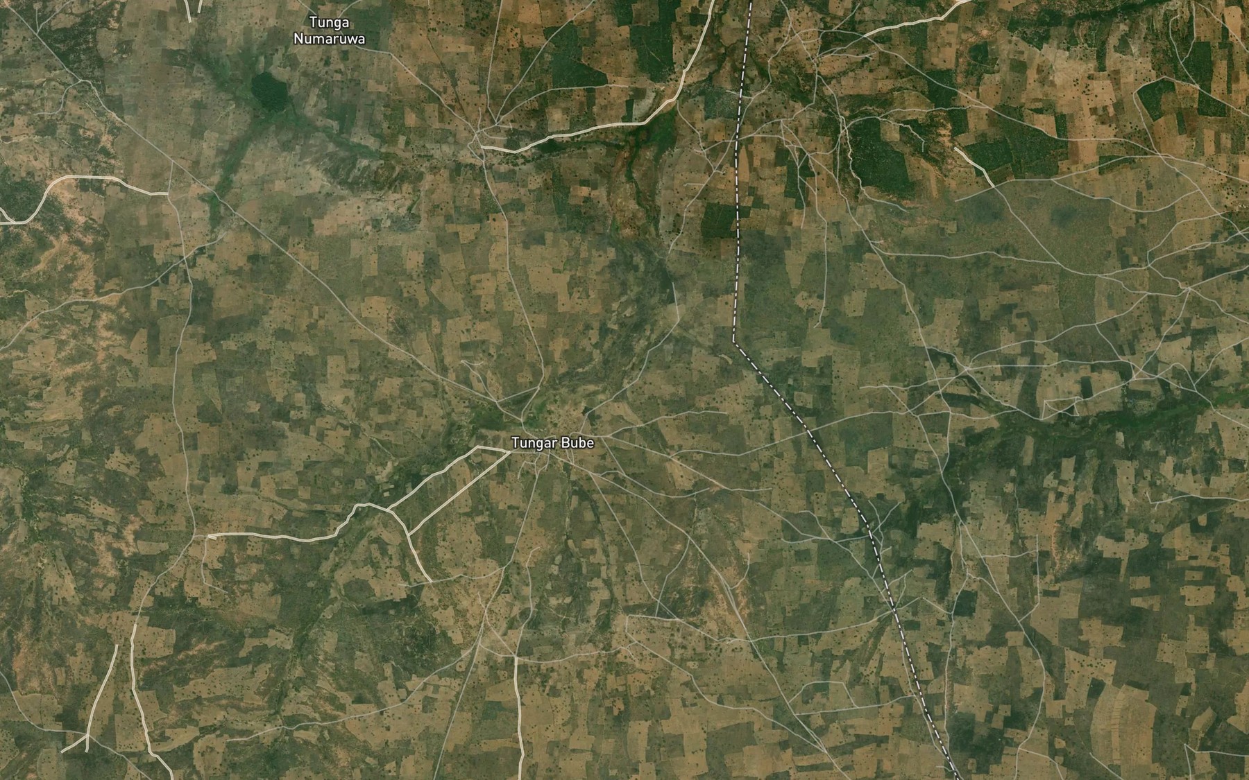 Satellite map of the River Korofa