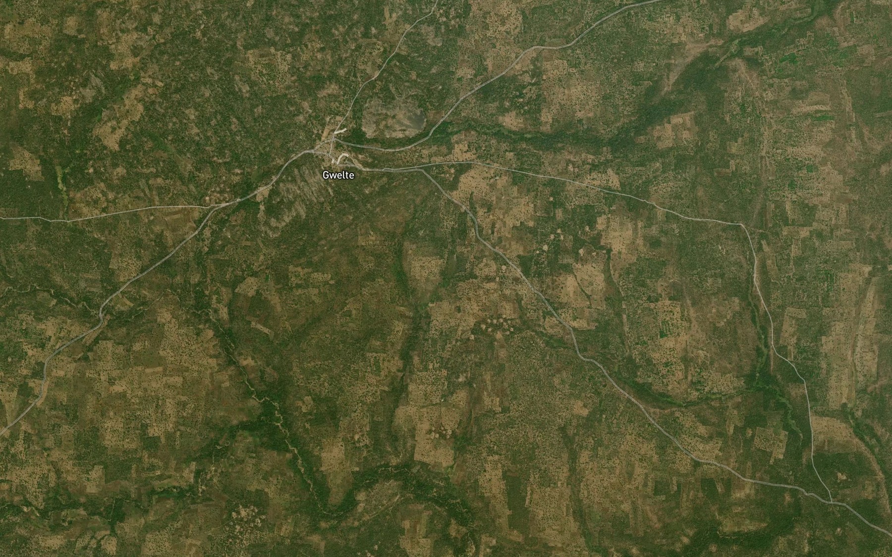 Satellite map of the River Bantio