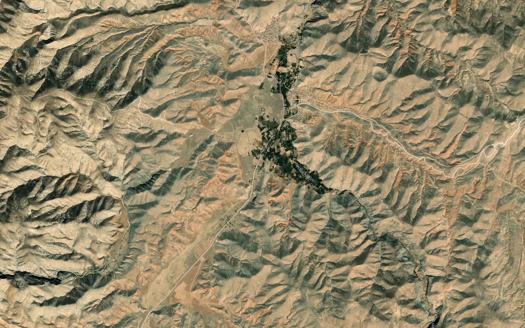 Satellite map of the Darah-ye Hazar Sum