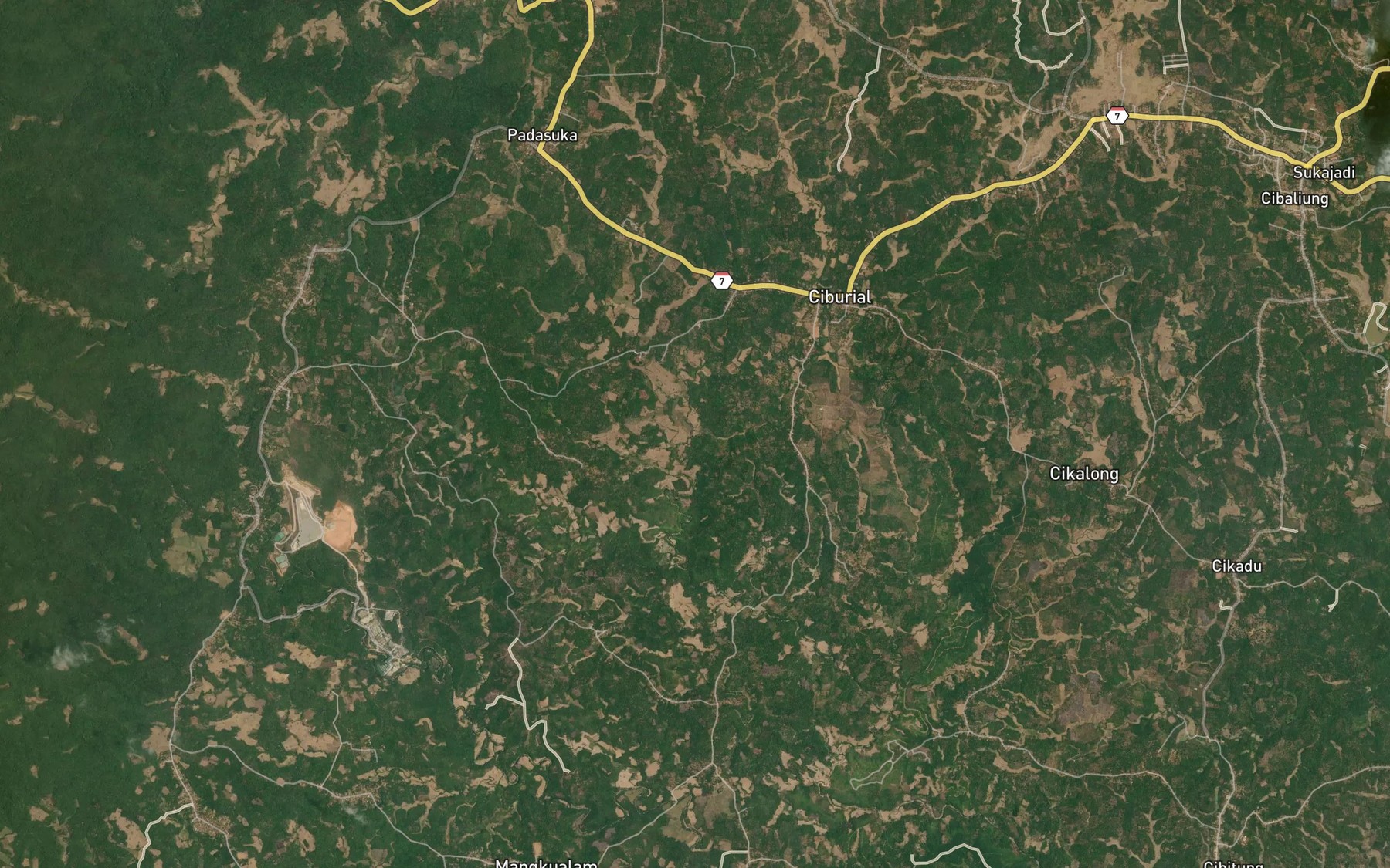 Satellite map of the Ci Beber