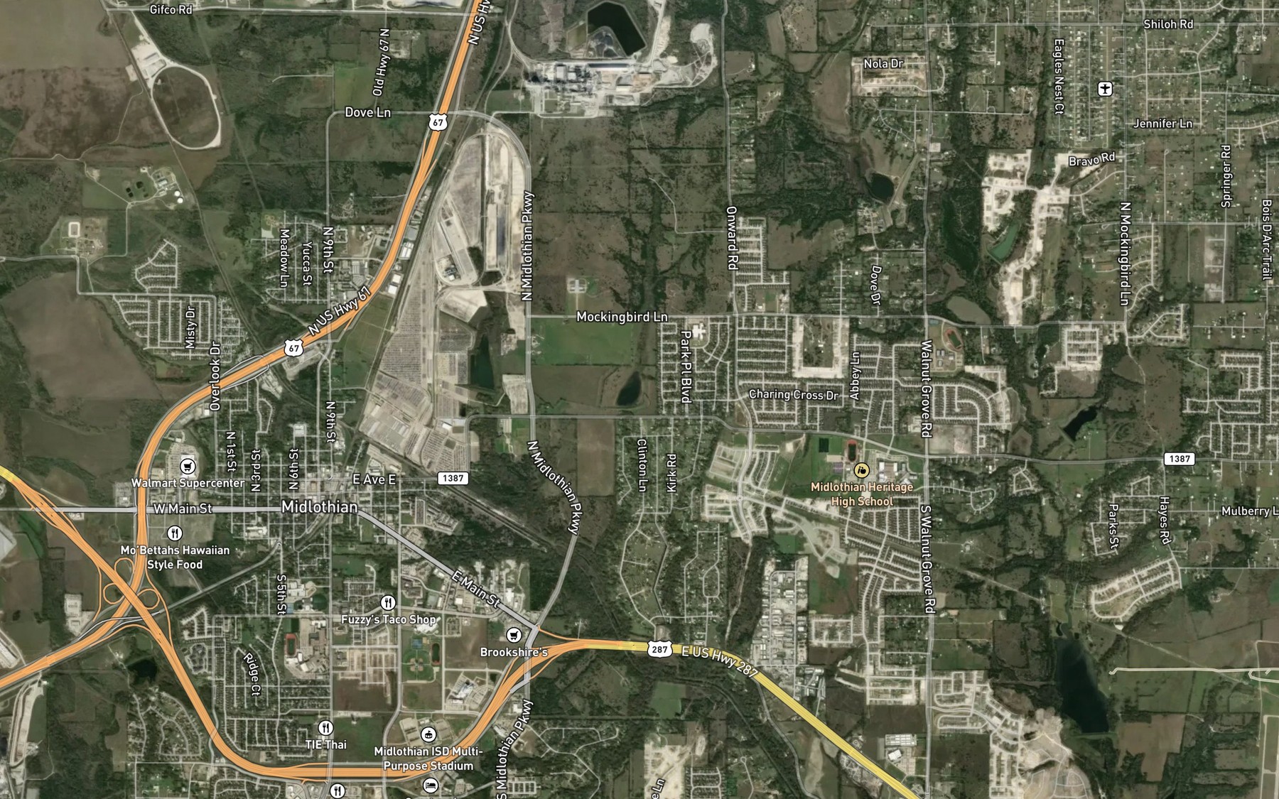 Satellite map of the Soil Conservation Service Site 4 Reservoir