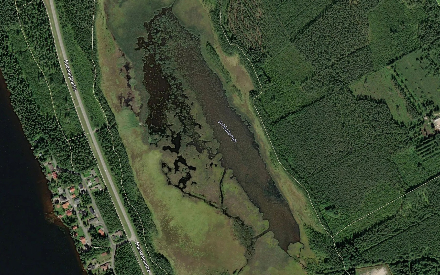 Satellite map of the Vehkalampi