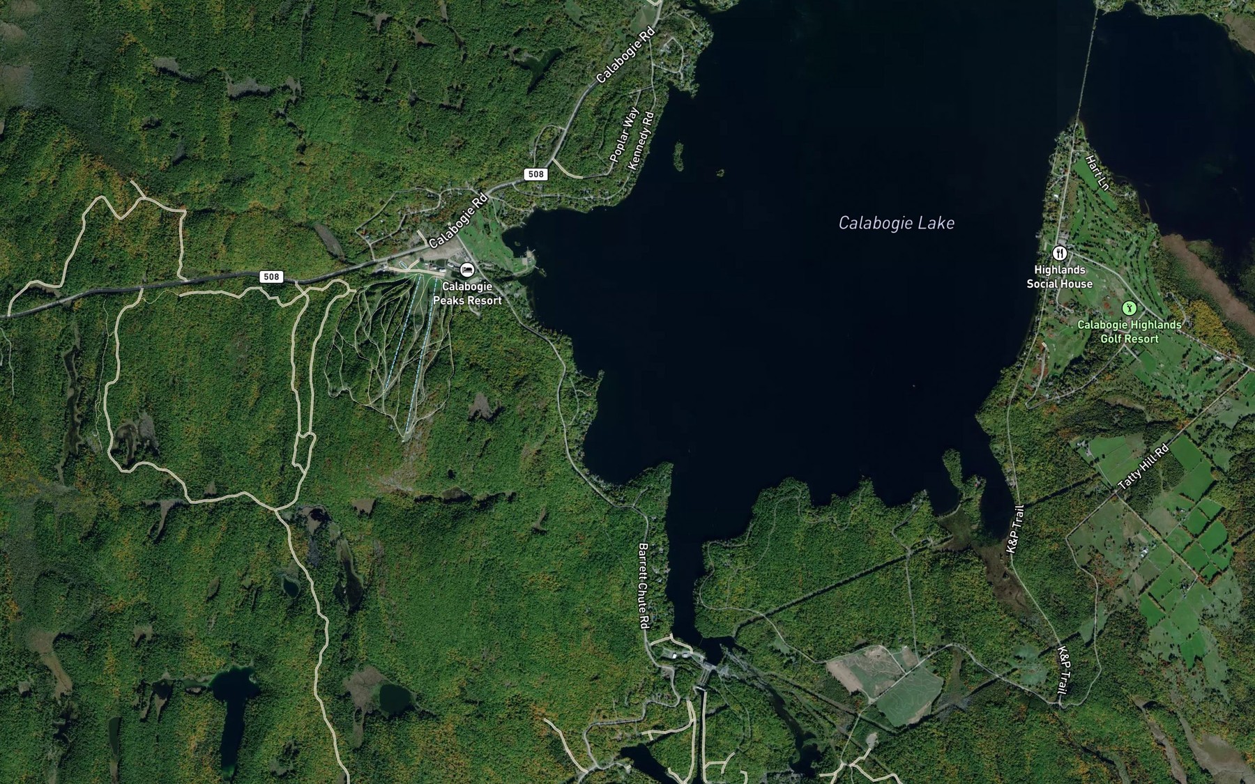 Satellite map of the McNeelys Bay