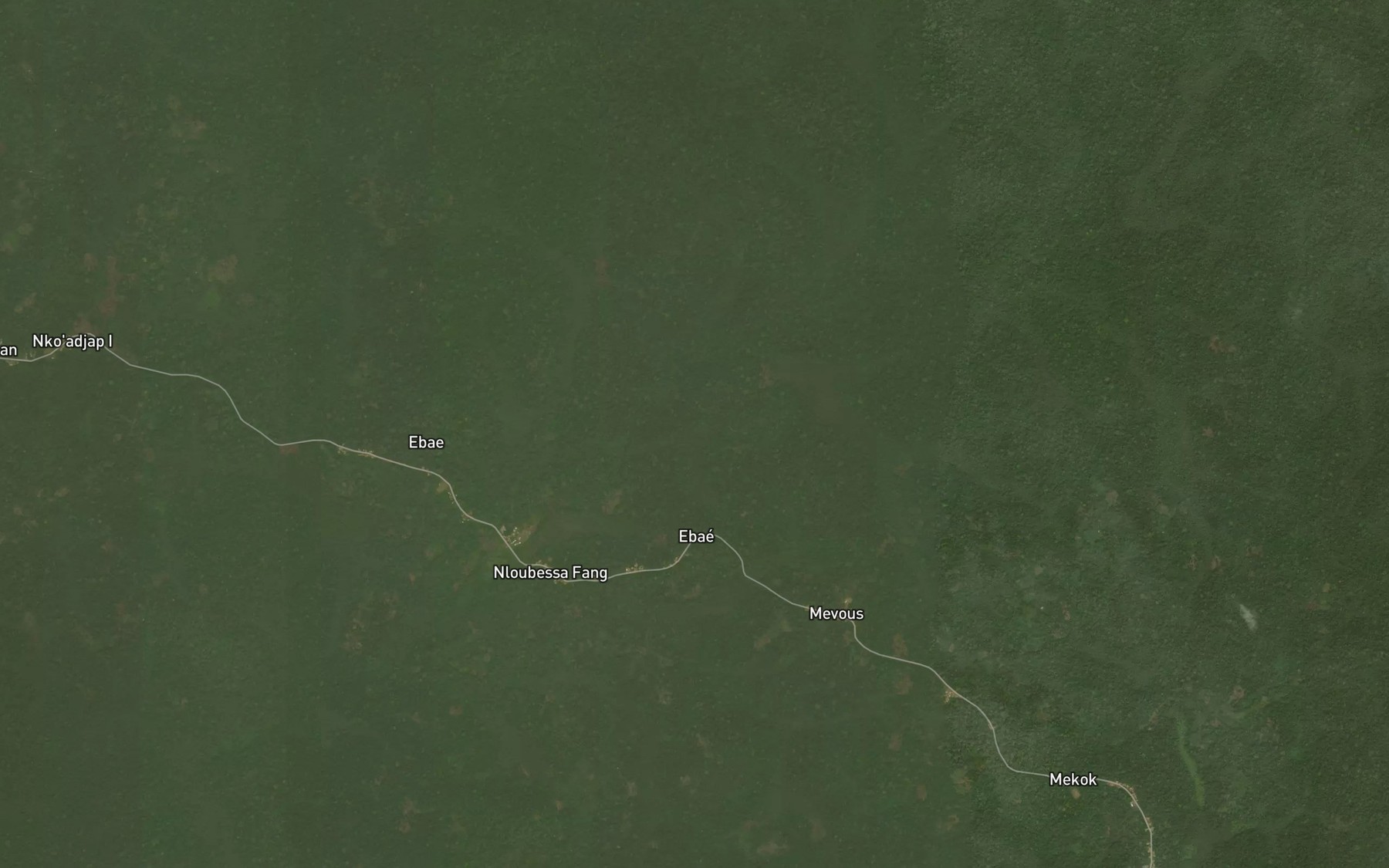 Satellite map of the Ovep