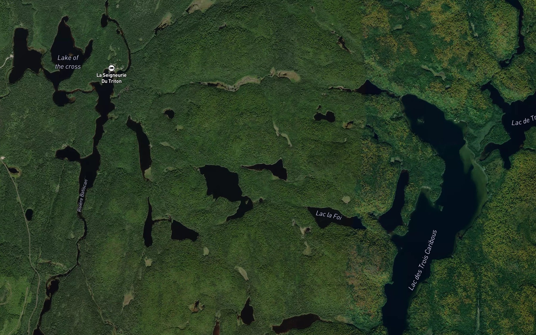 Satellite map of the Petit lac l'Esperance