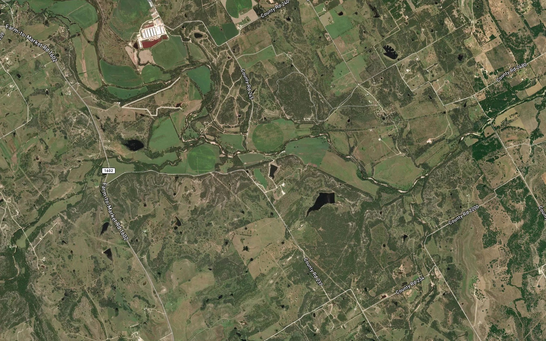 Satellite map of the Fillingim Lake