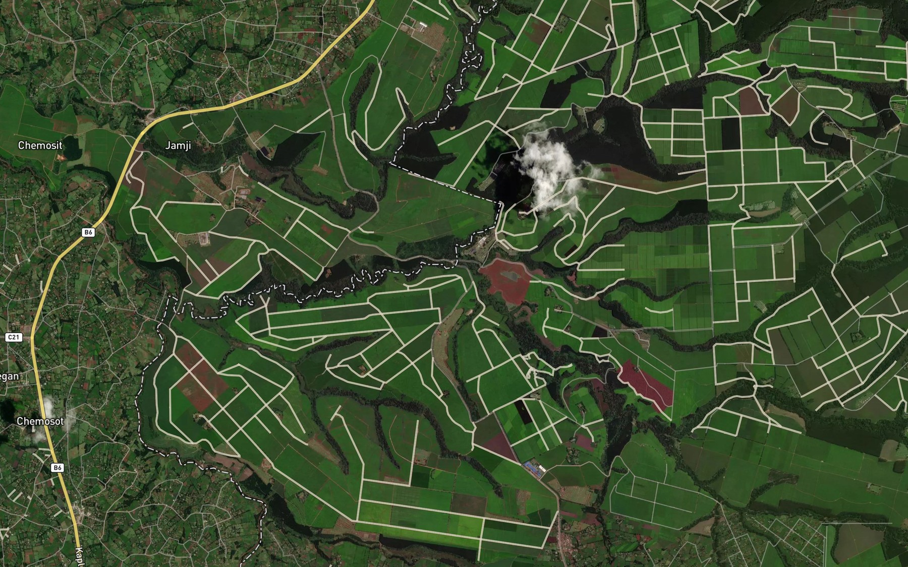 Satellite map of the Chemosit