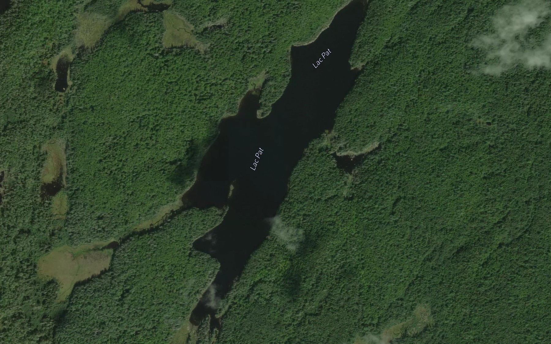 Satellite map of the Lac Pat