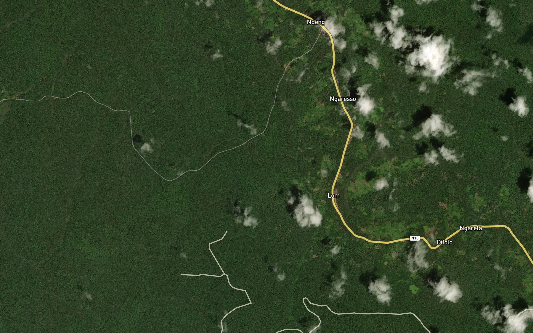 Satellite map of the Belipo