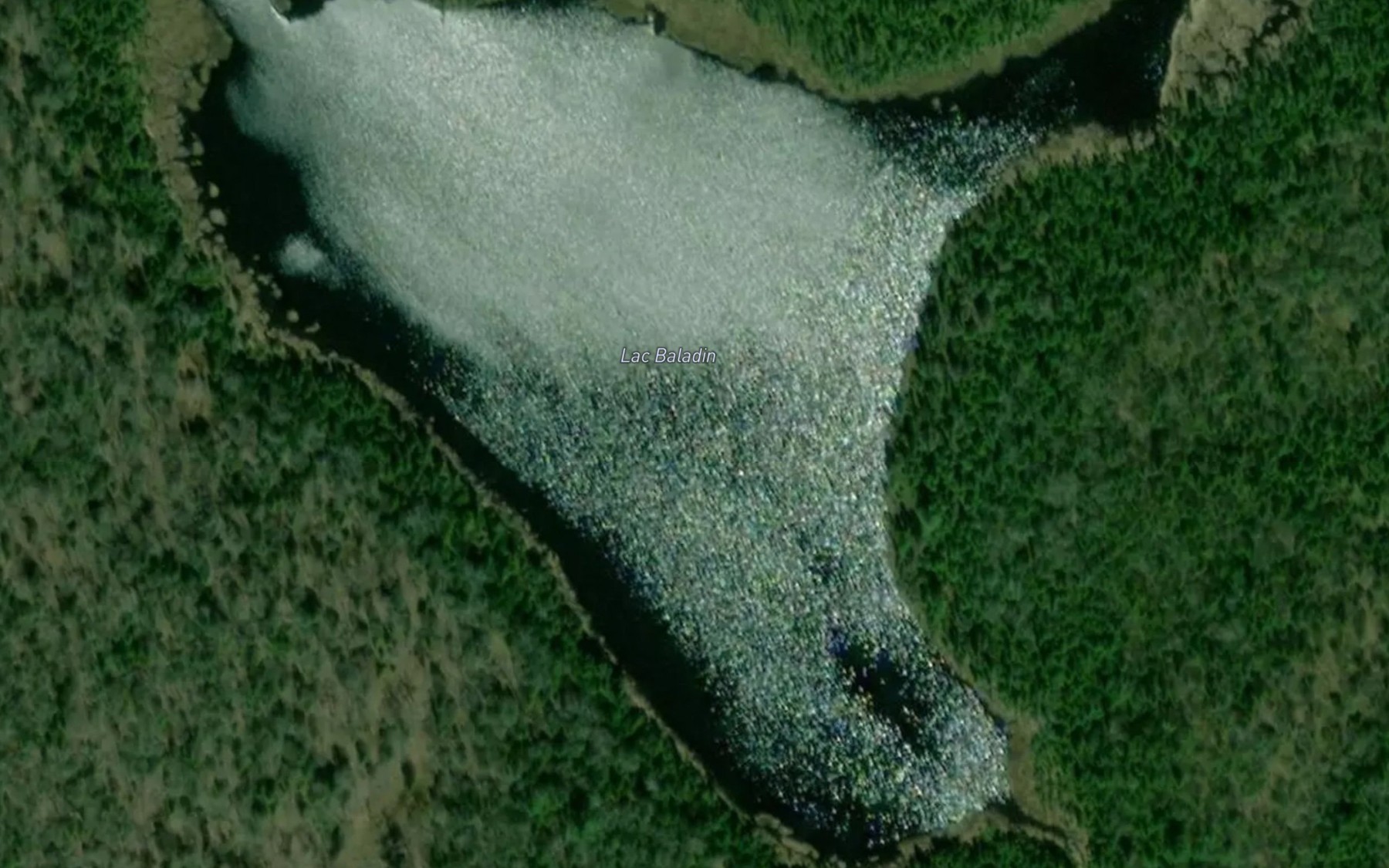 Satellite map of the Lac Baladin
