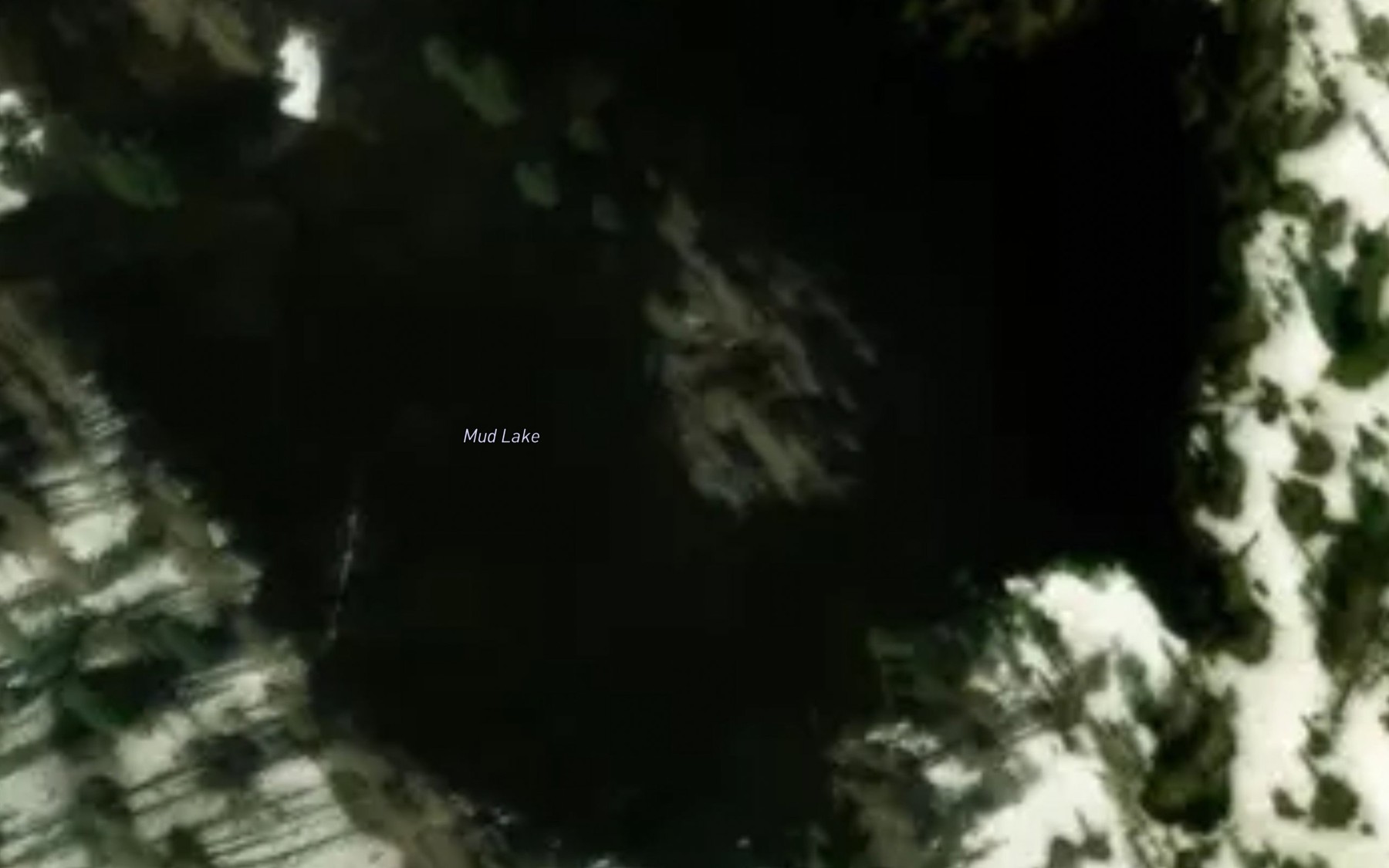 Satellite map of the Mud Lake
