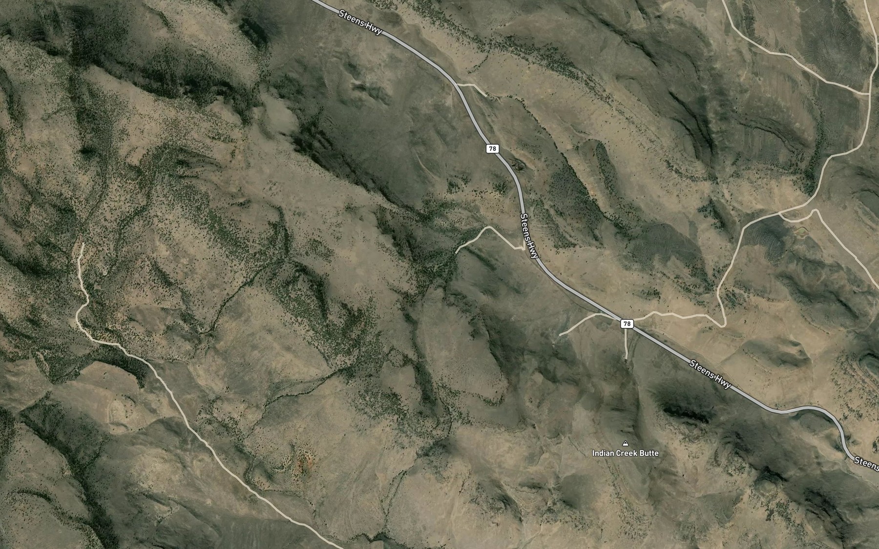 Satellite map of the Summit Springs
