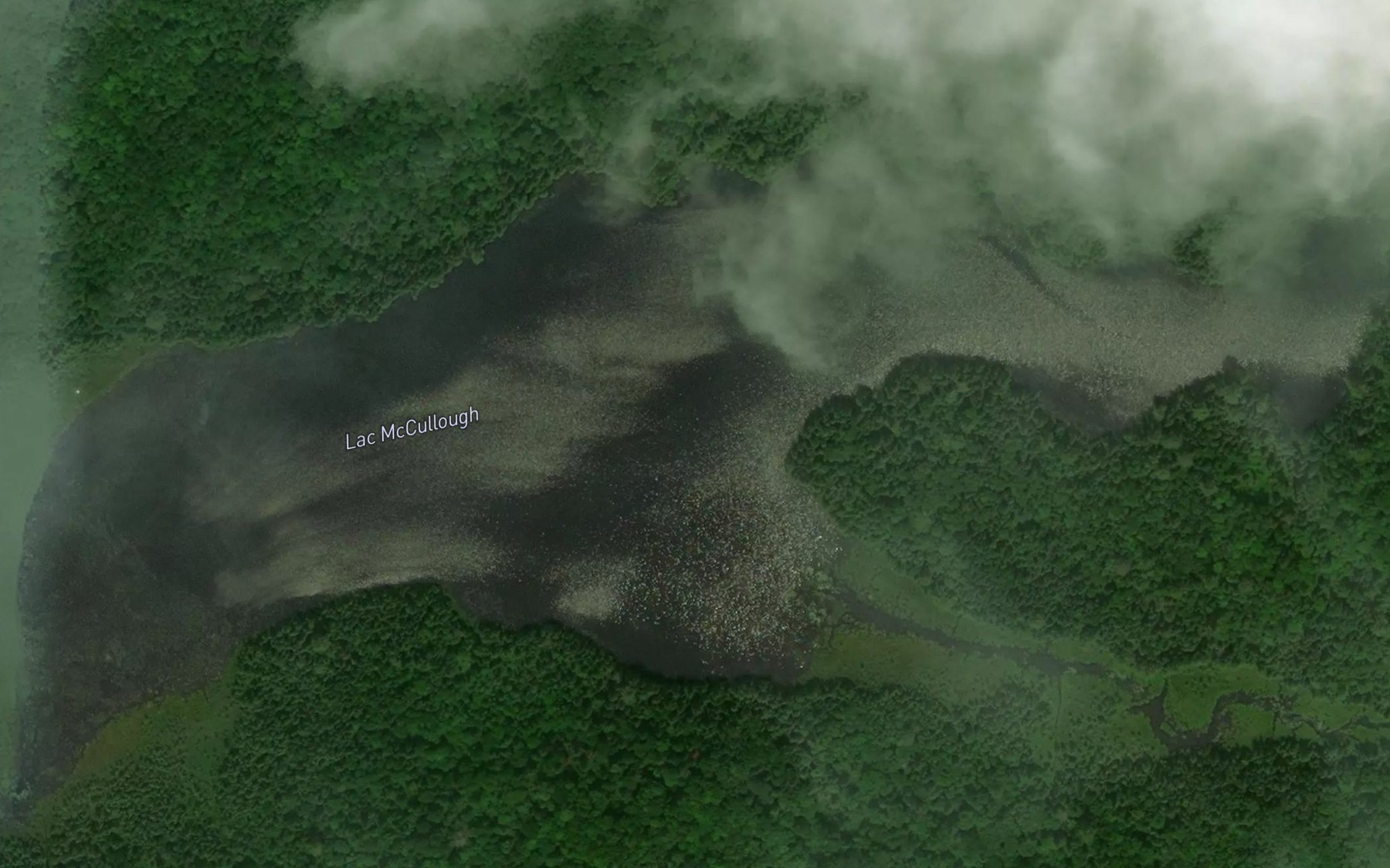 Satellite map of the Lac McCullough