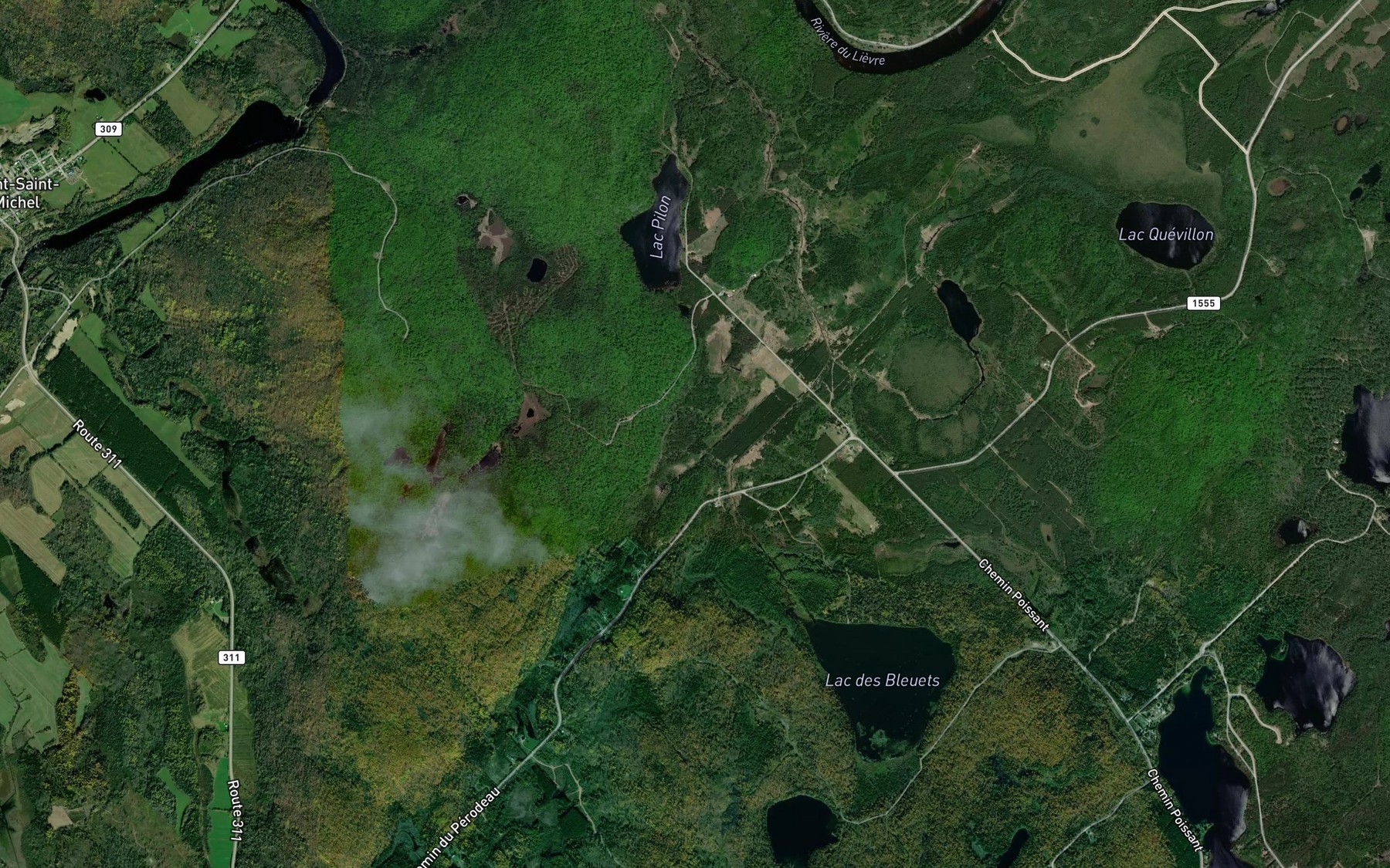 Satellite map of the Embranchement Foisy