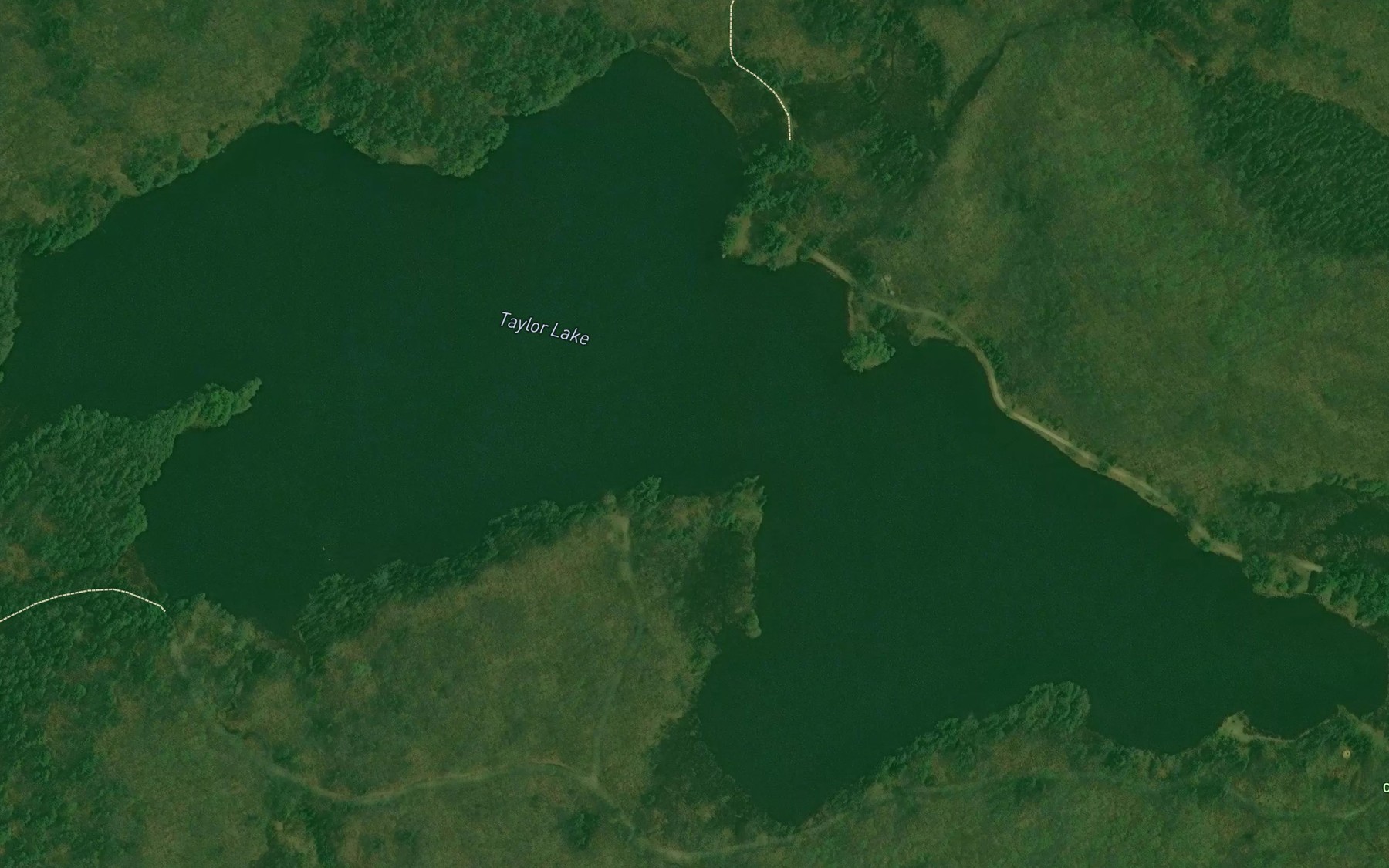 Satellite map of the Lac Taylor