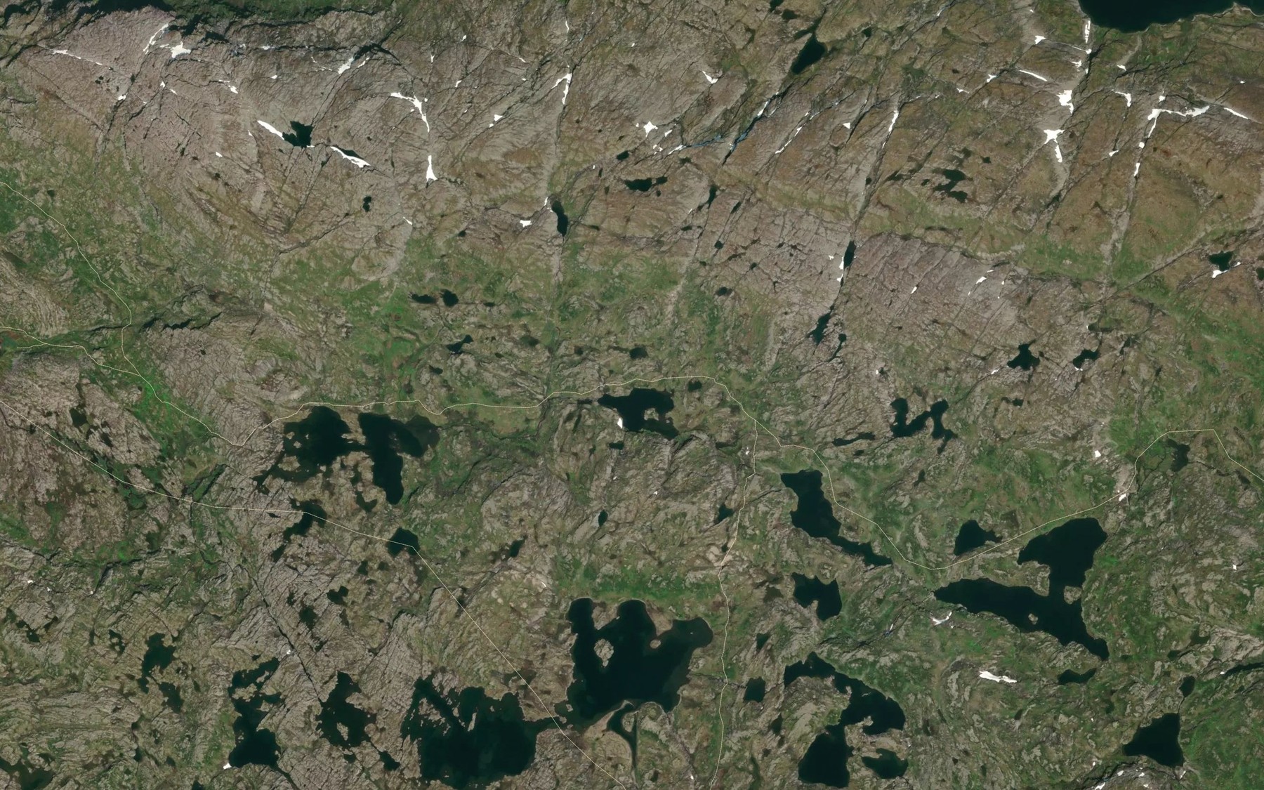 Satellite map of the Heimsta Hanasteinsvatnet