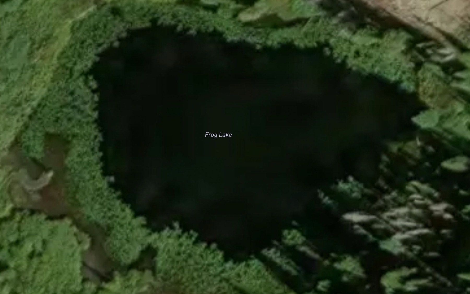 Satellite map of the Frog Lake