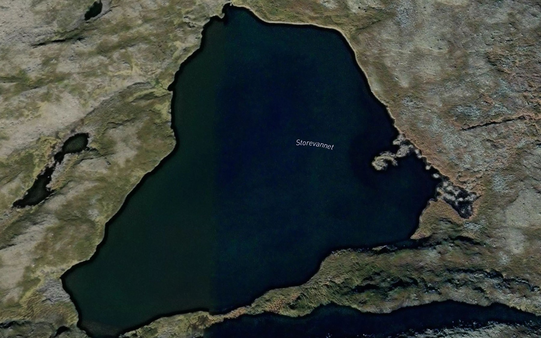 Satellite map of the Storevatnet