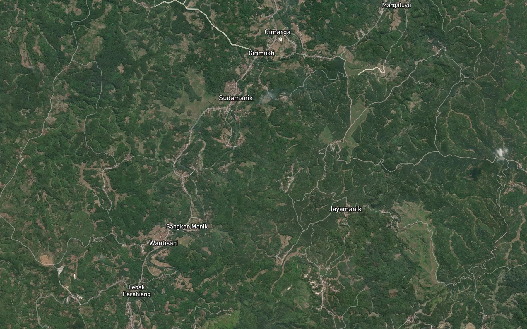 Satellite map of the Ci Lalang